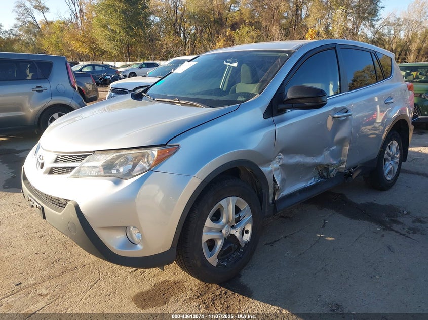 2015 Toyota Rav4 VIN JTMBFREVXFD159139 IAAI salvage auction — LEFT SIDE, Salvage (Missouri), sold $3,250 on 2026-07-29 (photo 2)