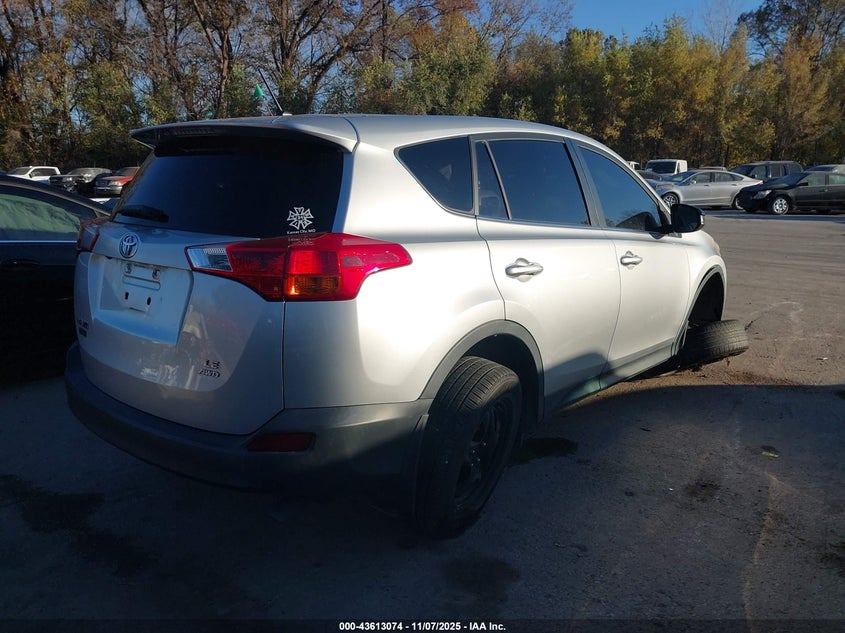 2015 Toyota Rav4 VIN JTMBFREVXFD159139 IAAI salvage auction — LEFT SIDE, Salvage (Missouri), sold $3,250 on 2026-07-29 (photo 4)