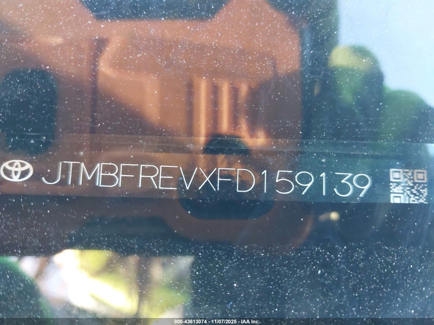 2015 Toyota Rav4 VIN JTMBFREVXFD159139 IAAI salvage auction — LEFT SIDE, Salvage (Missouri), sold $3,250 on 2026-07-29 (photo 9)