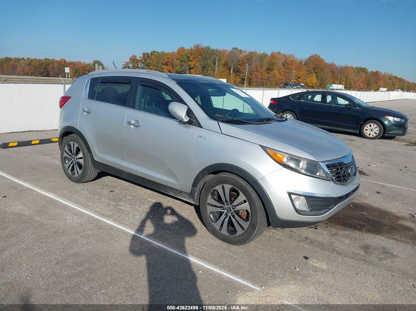 2011 Kia Sportage VIN KNDPCCA28B7031594 IAAI salvage auction — LEFT SIDE, Salvage (Indiana), sold $2,850 on 2026-07-16 (photo 1)