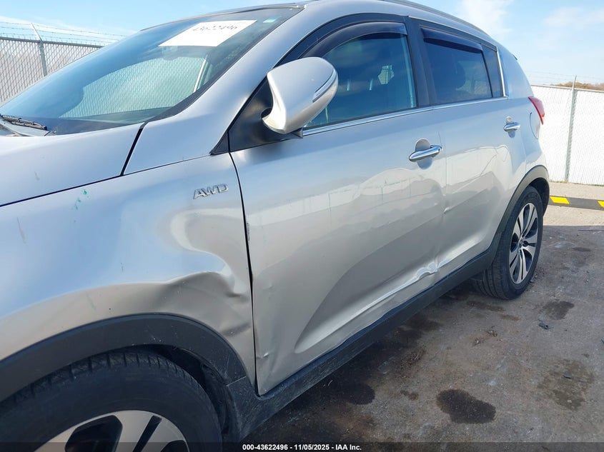 2011 Kia Sportage VIN KNDPCCA28B7031594 IAAI salvage auction — LEFT SIDE, Salvage (Indiana), sold $2,850 on 2026-07-16 (photo 6)