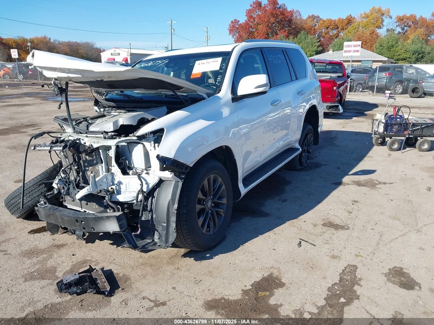 2021 Lexus Gx 460 VIN JTJAM7BX0M5280374 IAAI salvage auction — FRONT END, Salvage (Indiana), sold $8,900 on 2026-07-28 (photo 2)