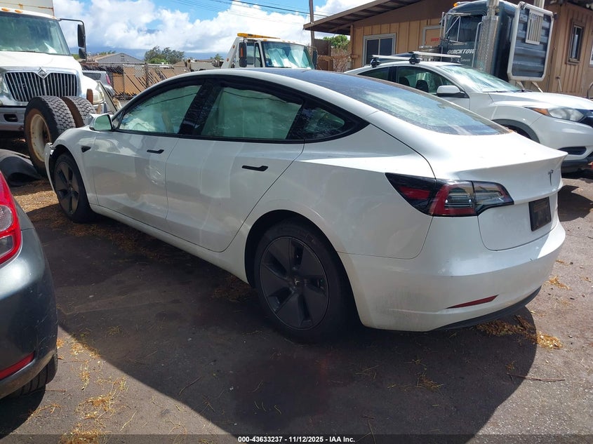 2023 Tesla Model 3 VIN 5YJ3E1EB7PF391691 IAAI salvage auction — FRONT END, Clear (Hawaii), sold $25 on 2026-07-12 (photo 3)