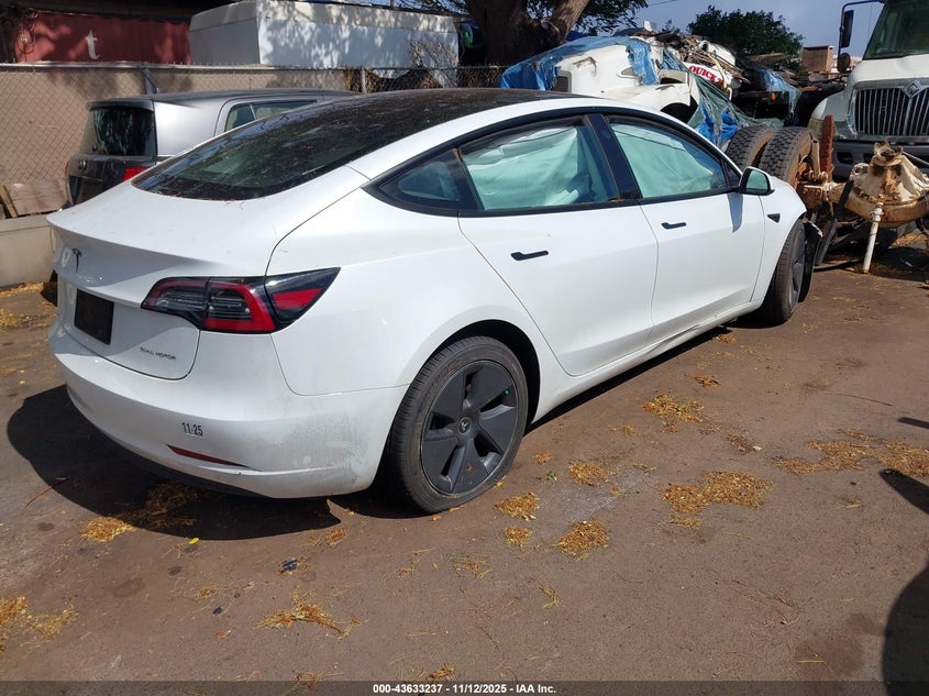 2023 Tesla Model 3 VIN 5YJ3E1EB7PF391691 IAAI salvage auction — FRONT END, Clear (Hawaii), sold $25 on 2026-07-12 (photo 4)