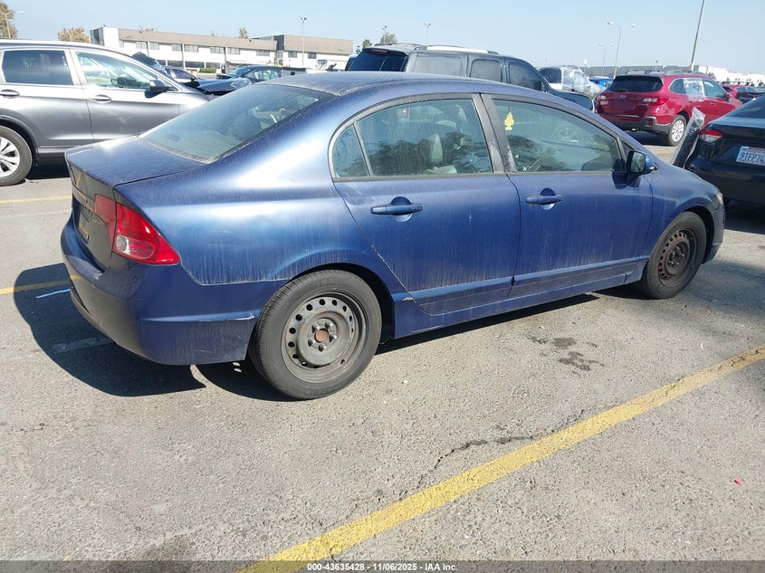2007 Honda Civic VIN JHMFA16527S001048 IAAI salvage auction — SIDE, Salvage (California), sold $625 on 2026-07-21 (photo 4)
