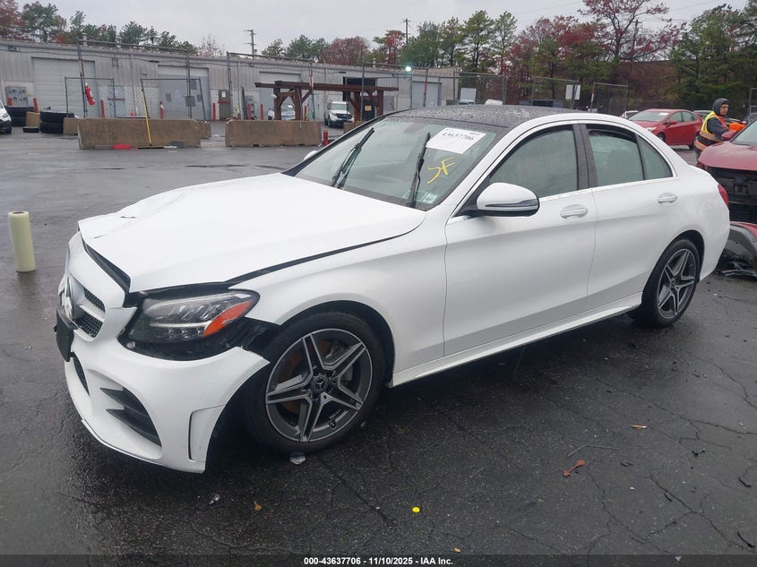 2021 Mercedes-benz C-klasse VIN W1KWF8EB7MR647844 IAAI salvage auction — FRONT END, Salvage Title, sold $8,000 on 2026-08-06 (photo 2)