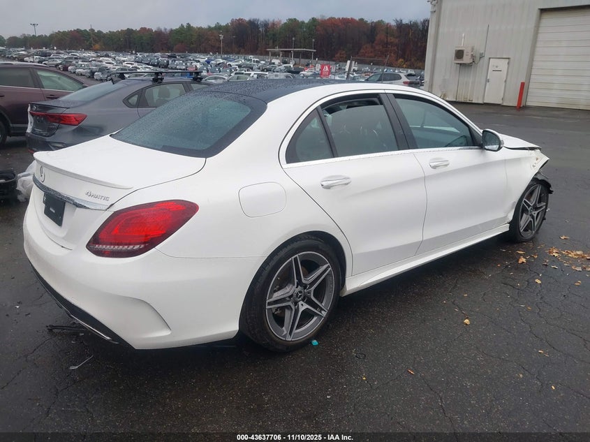 2021 Mercedes-benz C-klasse VIN W1KWF8EB7MR647844 IAAI salvage auction — FRONT END, Salvage Title, sold $8,000 on 2026-08-06 (photo 4)