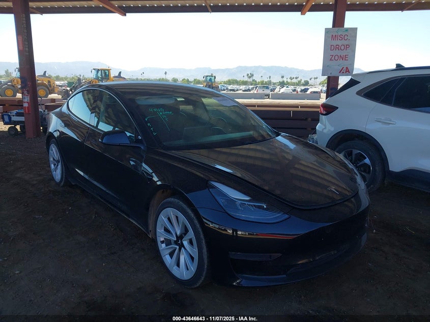 2021 Tesla Model 3 VIN 5YJ3E1EA4MF987859 IAAI salvage auction — LEFT FRONT, Other, sold $14,800 on 2026-07-14 (photo 1)