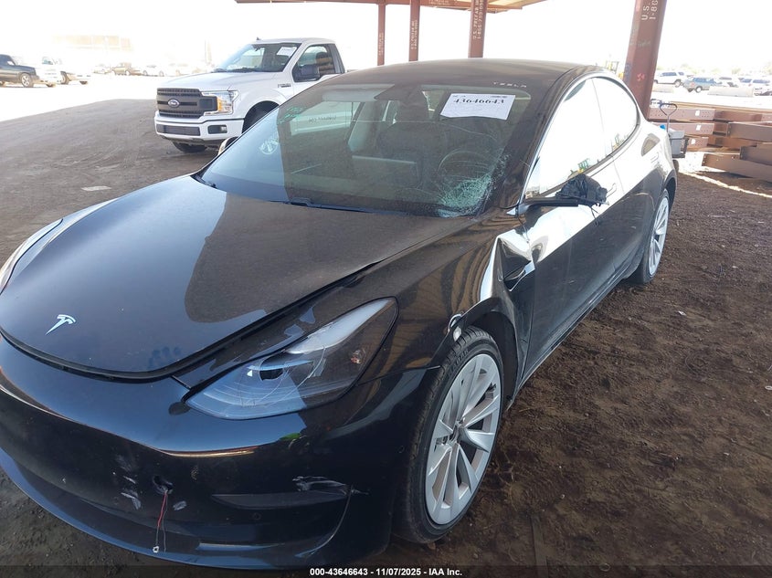 2021 Tesla Model 3 VIN 5YJ3E1EA4MF987859 IAAI salvage auction — LEFT FRONT, Other, sold $14,800 on 2026-07-14 (photo 6)