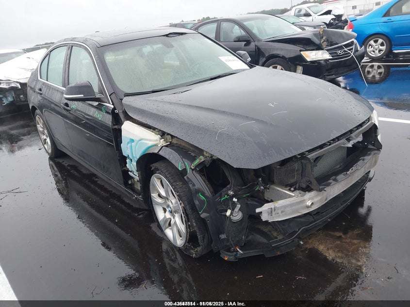 2015 BMW 3er VIN WBA3A5G52FNP35287 IAAI salvage auction — RIGHT FRONT, Salvage (North Carolina), sold $650 on 2026-08-05 (photo 1)