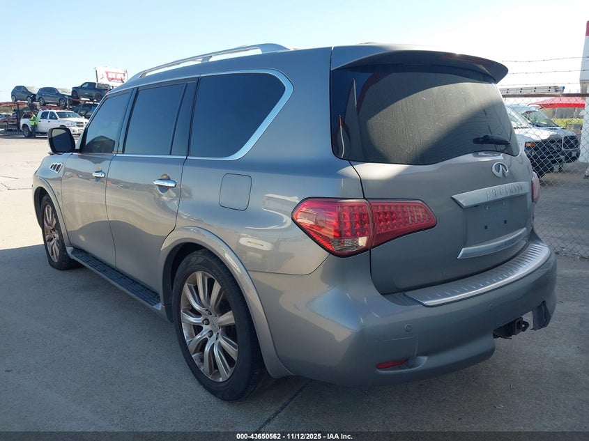 2014 Infiniti Qx80 VIN JN8AZ2NE2E9063246 IAAI salvage auction — FRONT END, Salvage (Idaho), sold $1,000 on 2026-07-13 (photo 3)