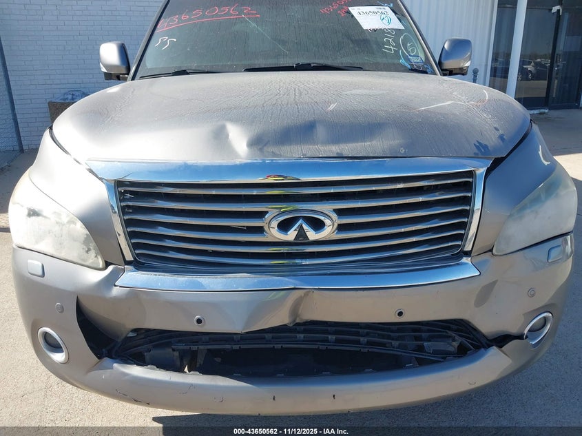 2014 Infiniti Qx80 VIN JN8AZ2NE2E9063246 IAAI salvage auction — FRONT END, Salvage (Idaho), sold $1,000 on 2026-07-13 (photo 6)