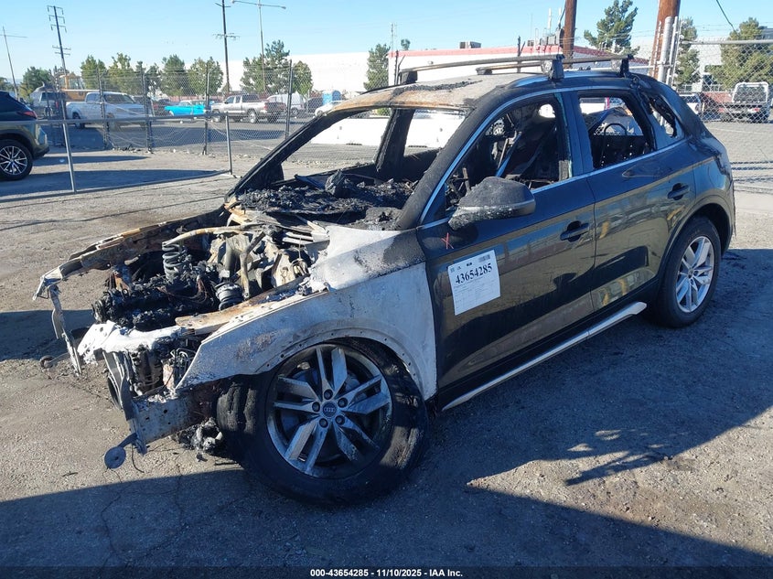 2023 Audi Q5 VIN WA1GAAFY8P2056730 IAAI salvage auction — ENGINE BURN, Other, sold $150 on 2026-07-07 (photo 2)