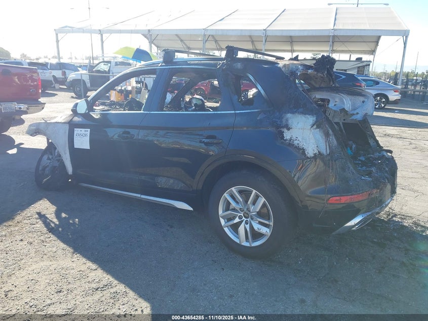 2023 Audi Q5 VIN WA1GAAFY8P2056730 IAAI salvage auction — ENGINE BURN, Other, sold $150 on 2026-07-07 (photo 3)