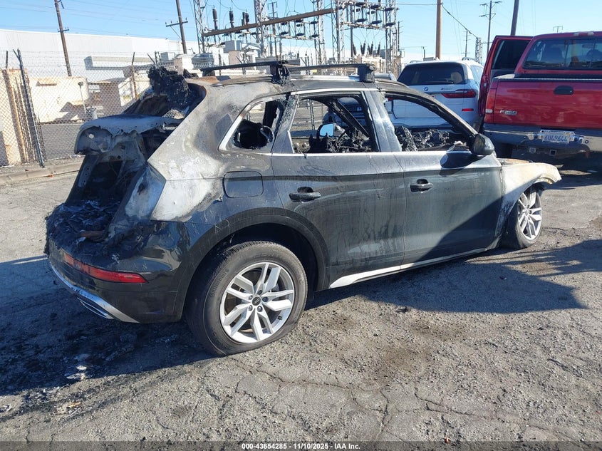 2023 Audi Q5 VIN WA1GAAFY8P2056730 IAAI salvage auction — ENGINE BURN, Other, sold $150 on 2026-07-07 (photo 4)
