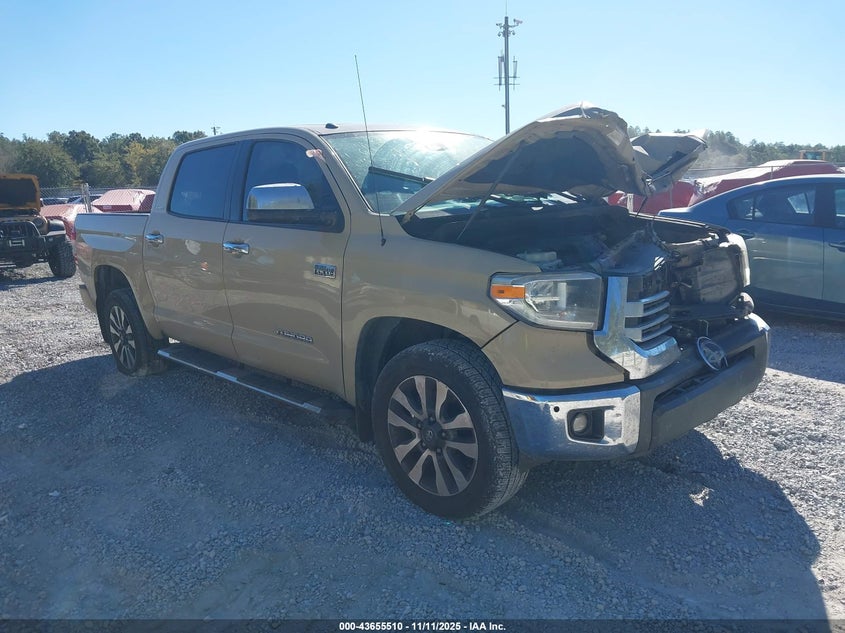 2018 Toyota Tundra VIN 5TFFY5F19JX236137 IAAI salvage auction — FRONT END, Rebuildable (Florida), sold $6,950 on 2026-07-16 (photo 1)