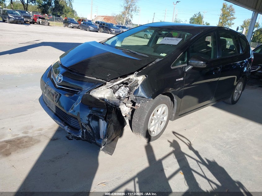 2012 Toyota Prius v VIN JTDZN3EU7C3079174 IAAI salvage auction — FRONT END, Other, sold $1,300 on 2026-07-15 (photo 2)