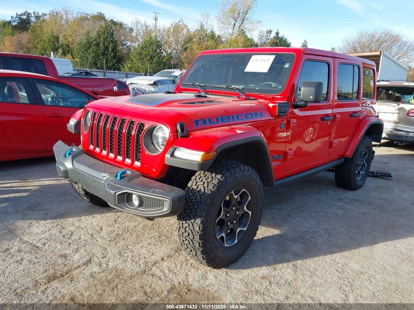 2022 Jeep Wrangler / VIN 1C4JJXR67NW188702 IAAI salvage auction — REAR END, Clear (Oklahoma), sold $9,400 on 2026-09-16 (photo 2)