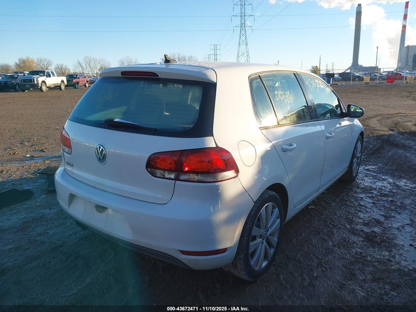2014 Volkswagen Golf VIN WVWDM7AJ0EW006861 IAAI salvage auction — SIDE, Clear (Indiana), sold $1,750 on 2026-07-17 (photo 4)