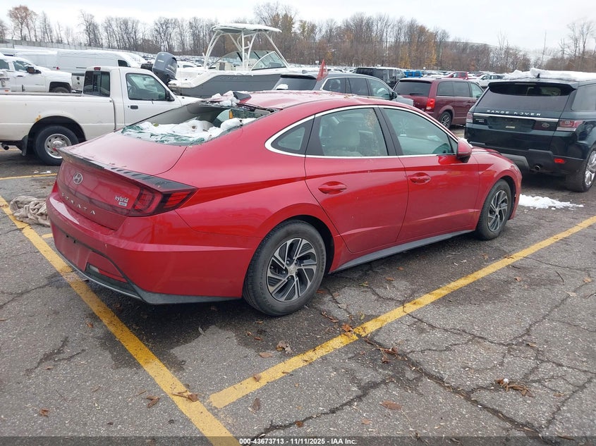2021 Hyundai Sonata VIN KMHL24JJ4MA035139 IAAI salvage auction — ROOF, Salvage (Indiana), sold $5,625 on 2026-07-13 (photo 4)