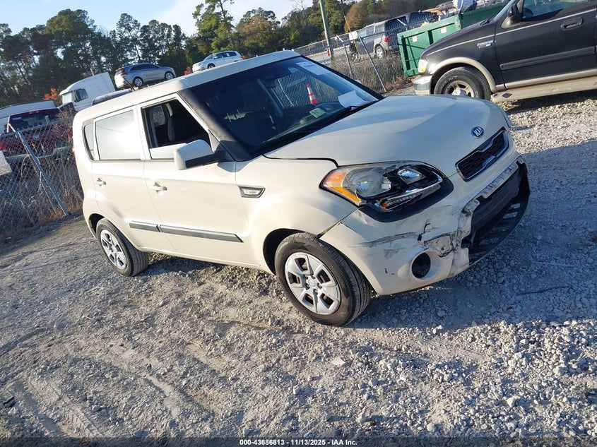 2013 Kia Soul VIN KNDJT2A56D7530424 IAAI salvage auction — FRONT END, Salvage Title, sold $700 on 2026-07-14 (photo 1)