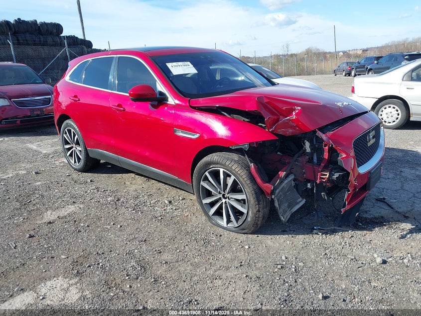 2020 Jaguar F-pace VIN SADCK2FX7LA645318 IAAI salvage auction — FRONT END, Salvage (Pennsylvania), sold $4,800 on 2026-07-31 (photo 1)