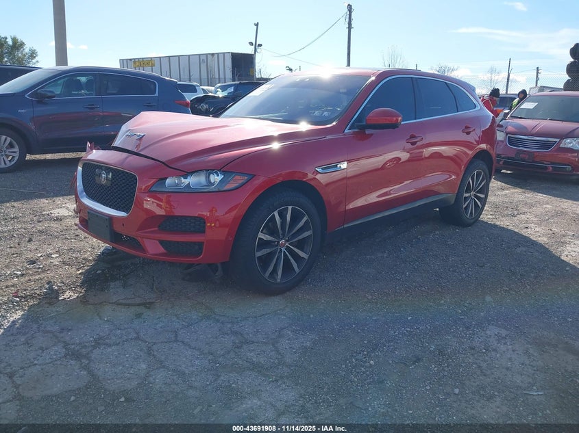 2020 Jaguar F-pace VIN SADCK2FX7LA645318 IAAI salvage auction — FRONT END, Salvage (Pennsylvania), sold $4,800 on 2026-07-31 (photo 2)