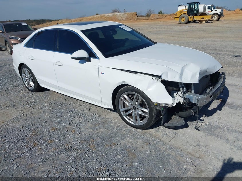 2022 Audi A4 VIN WAUEAAF48NN008115 — IAAI salvage auction photo