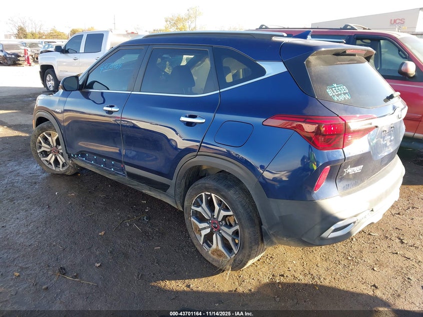 2021 Kia Seltos VIN KNDETCA23M7203850 IAAI salvage auction — FRONT END, Junk (Oklahoma), sold $1,200 on 2026-07-28 (photo 3)