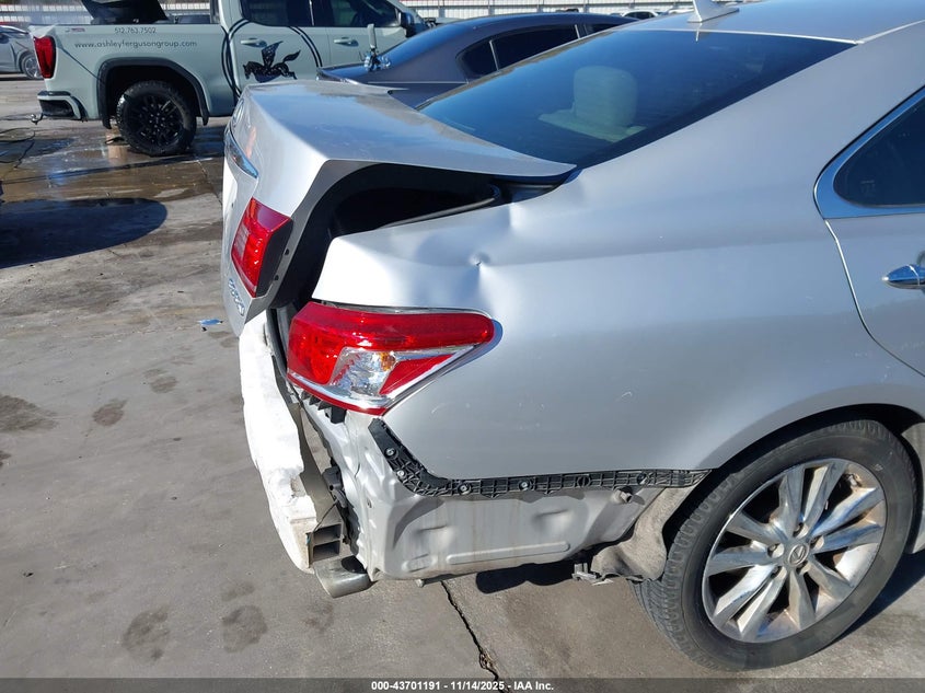 2011 Lexus ES VIN JTHBK1EG8B2461435 IAAI salvage auction — REAR END, Original (Texas), sold $675 on 2026-07-21 (photo 6)