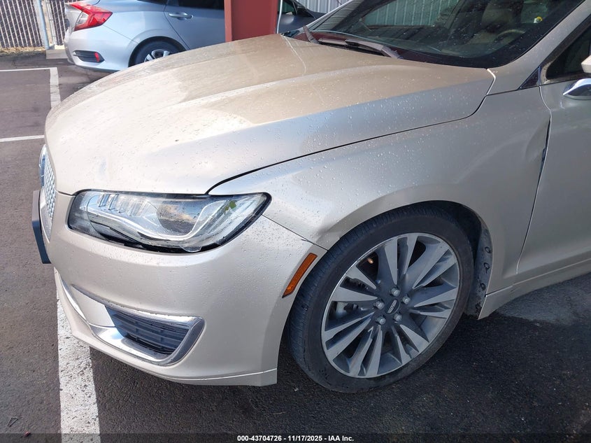 2017 Lincoln Mkz VIN 3LN6L5MU2HR613840 IAAI salvage auction — LEFT FRONT, Salvage (California), sold $2,100 on 2026-07-09 (photo 6)