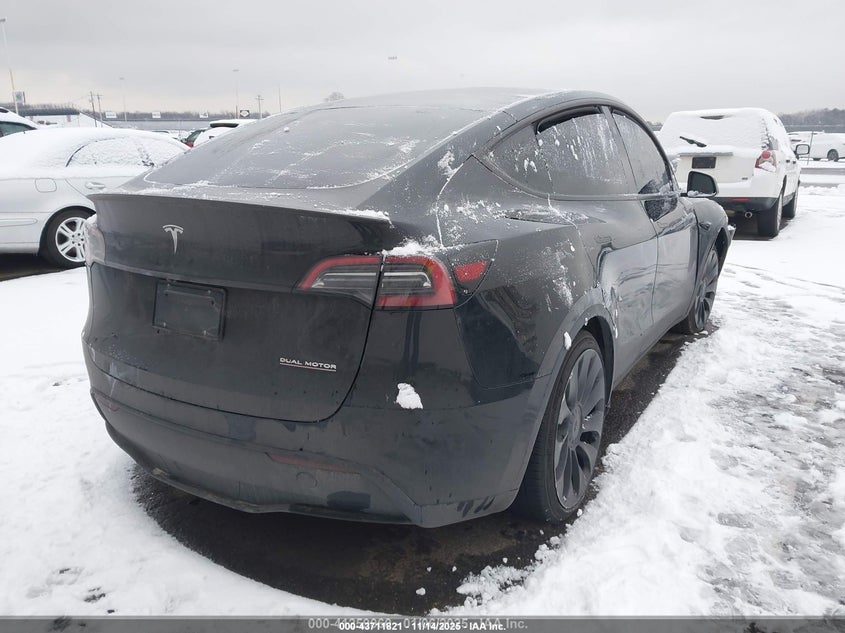 2025 Tesla Model y VIN 7SAYGDEF2SA338622 IAAI salvage auction — FRONT END, Salvage (New Jersey), sold $10,050 on 2026-07-13 (photo 4)