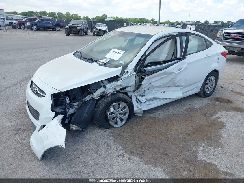 2017 Hyundai Accent VIN KMHCT4AE5HU199035 IAAI salvage auction — FRONT END, Salvage (Texas), sold $500 on 2026-07-14 (photo 2)