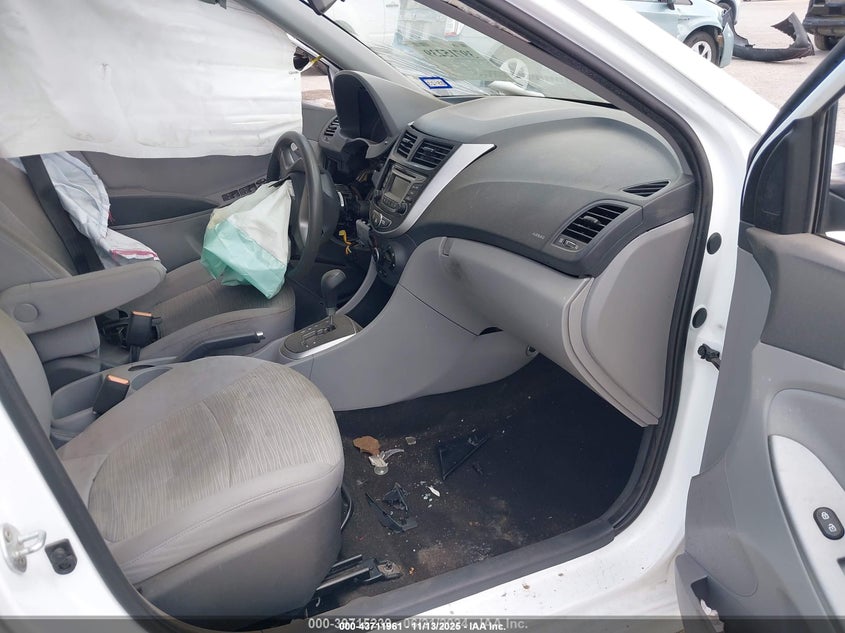 2017 Hyundai Accent VIN KMHCT4AE5HU199035 IAAI salvage auction — FRONT END, Salvage (Texas), sold $500 on 2026-07-14 (photo 5)
