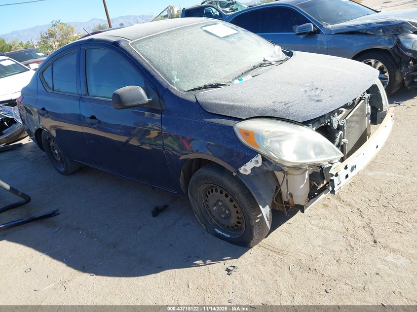 2014 Nissan Versa VIN 3N1CN7AP3EL858854 IAAI salvage auction — FRONT END, Other, sold $550 on 2026-07-09 (photo 1)