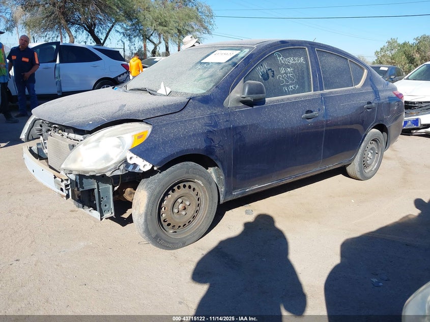 2014 Nissan Versa VIN 3N1CN7AP3EL858854 IAAI salvage auction — FRONT END, Other, sold $550 on 2026-07-09 (photo 2)