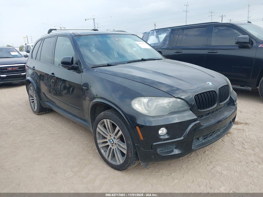2009 BMW X5 VIN 5UXFE43559L270197 IAAI salvage auction — FRONT END, Bill Of Sale (Texas), sold $350 on 2026-07-13 (photo 1)