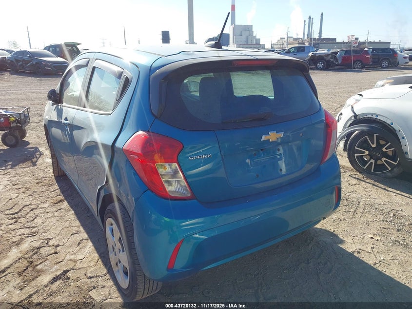 2021 Chevrolet Spark VIN KL8CB6SA7MC727892 IAAI salvage auction — REAR END, Salvage (Indiana), sold $1,650 on 2026-07-23 (photo 3)