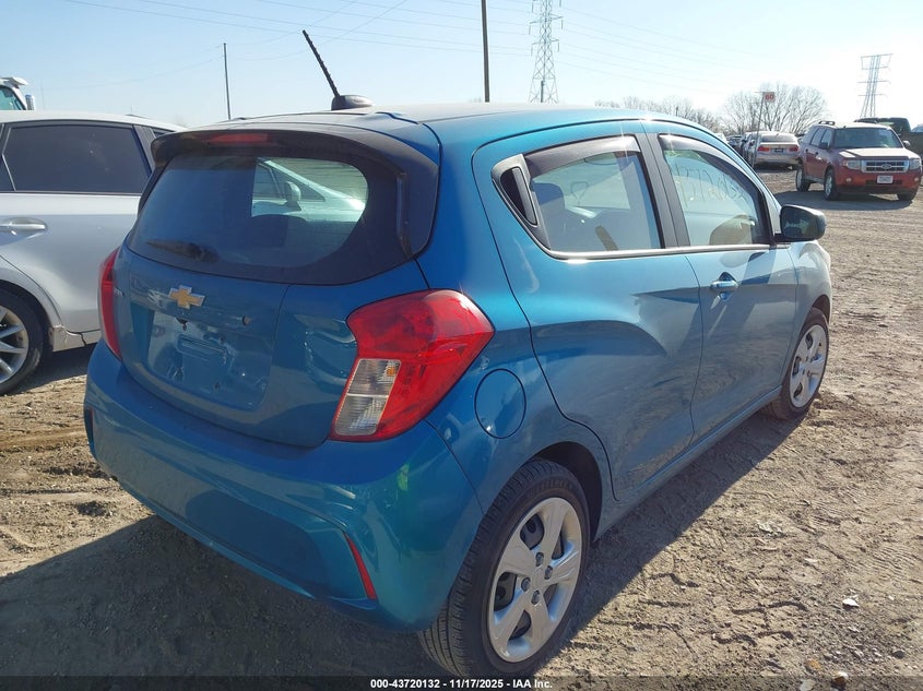 2021 Chevrolet Spark VIN KL8CB6SA7MC727892 IAAI salvage auction — REAR END, Salvage (Indiana), sold $1,650 on 2026-07-23 (photo 4)