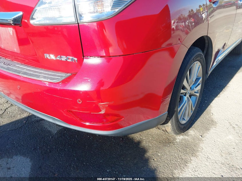 2010 Lexus Rx 450h VIN JTJZB1BA3A2000154 IAAI salvage auction — RIGHT REAR, Salvage (California), sold $1,850 on 2026-07-20 (photo 6)