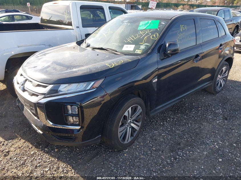 2021 Mitsubishi Outlander VIN JA4ARUAU0MU021104 IAAI salvage auction — FRONT & REAR, Salvage Title, sold $1,450 on 2026-07-21 (photo 2)