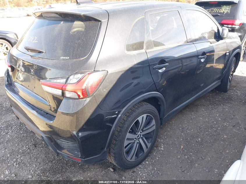 2021 Mitsubishi Outlander VIN JA4ARUAU0MU021104 IAAI salvage auction — FRONT & REAR, Salvage Title, sold $1,450 on 2026-07-21 (photo 4)