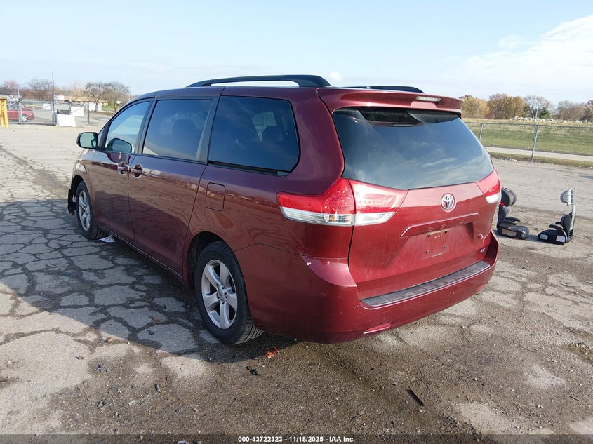 2014 Toyota Sienna VIN 5TDKK3DC5ES406322 IAAI salvage auction — FRONT END, Salvage (Illinois), sold $2,700 on 2026-07-15 (photo 3)