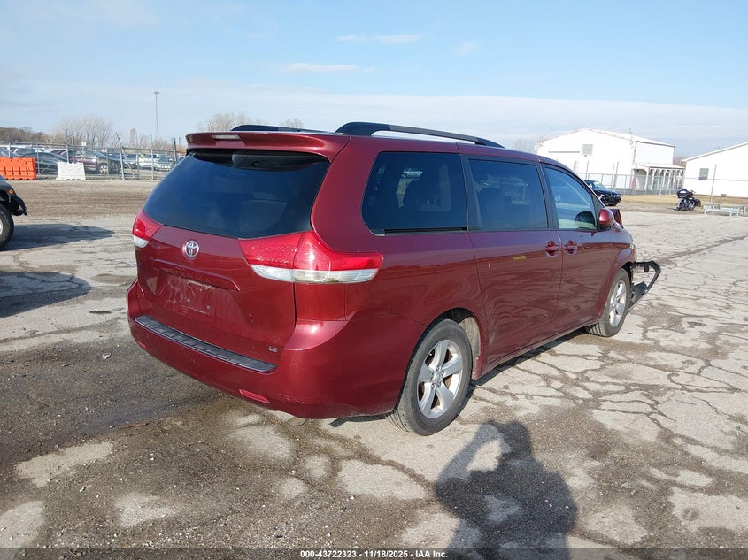 2014 Toyota Sienna VIN 5TDKK3DC5ES406322 IAAI salvage auction — FRONT END, Salvage (Illinois), sold $2,700 on 2026-07-15 (photo 4)