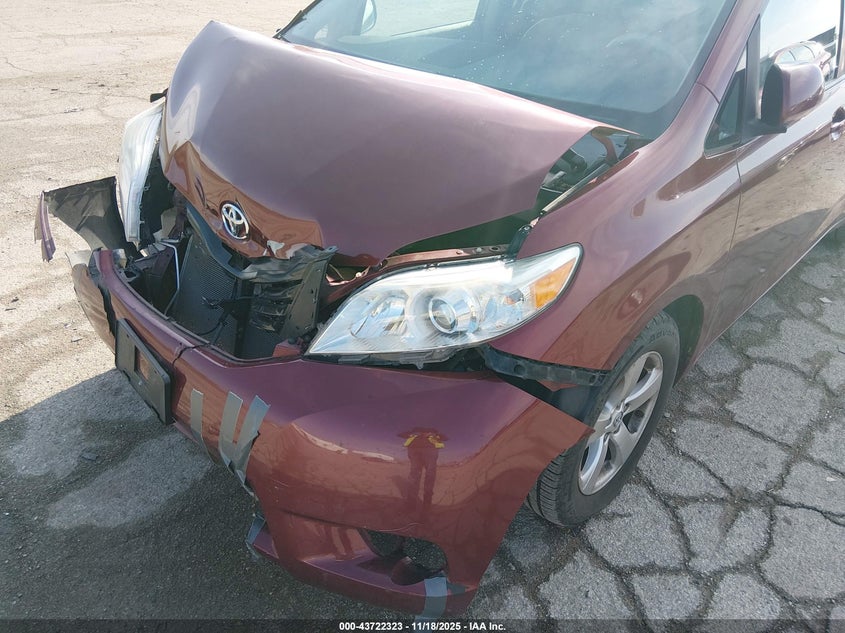 2014 Toyota Sienna VIN 5TDKK3DC5ES406322 IAAI salvage auction — FRONT END, Salvage (Illinois), sold $2,700 on 2026-07-15 (photo 6)