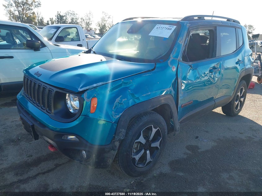 2021 Jeep Renegade VIN ZACNJDC14MPN23954 IAAI salvage auction — ROLLOVER, Salvage Title, sold $2,500 on 2026-07-29 (photo 2)