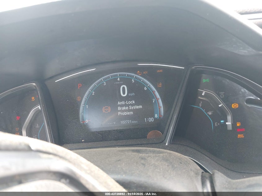 2019 Honda Civic VIN SHHFK7H69KU418078 IAAI salvage auction — FRONT END, Salvage Title, sold $775 on 2026-07-22 (photo 7)