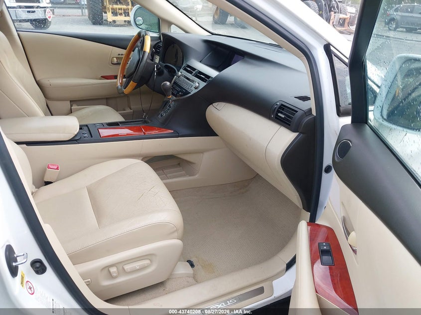 2010 Lexus Rx 350 VIN 2T2BK1BA1AC057003 IAAI salvage auction — RIGHT FRONT, Salvage (North Carolina), sold $3,425 on 2026-09-17 (photo 5)