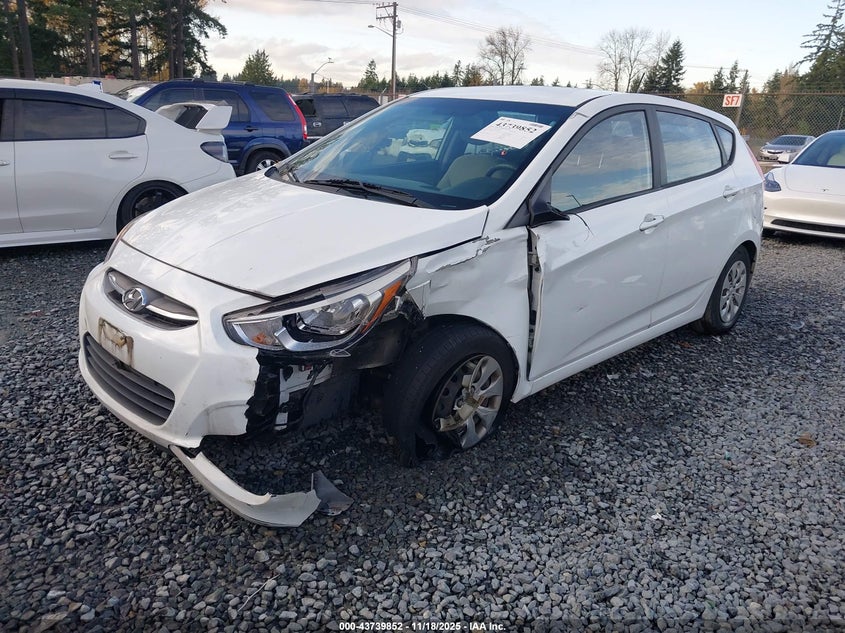 2016 Hyundai Accent VIN KMHCT5AE9GU260097 IAAI salvage auction — FRONT END, Salvage Title, sold $775 on 2026-07-22 (photo 2)