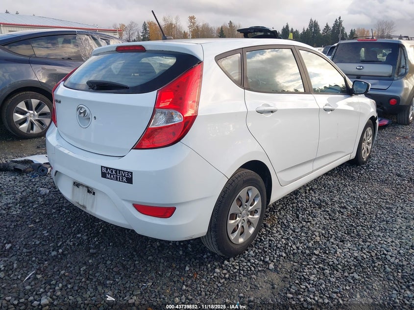 2016 Hyundai Accent VIN KMHCT5AE9GU260097 IAAI salvage auction — FRONT END, Salvage Title, sold $775 on 2026-07-22 (photo 4)
